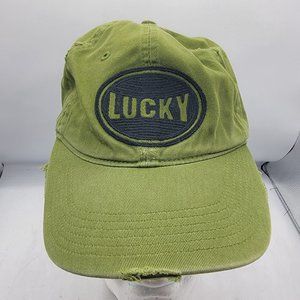Lucky Brand Adults Green Adjustable Hat Cap Comfort Casual Outdoors Athletic